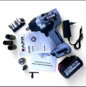 APR AP101+ 650Nm BOR Impact Wrench mesin Buka baut roda mobil motor cvt anvil 1/2 inch Original garansi Resmi - bakoel cordless
