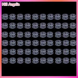 [Hill Angelia] 10 50Pcs Plastic Bobbins Sewing Machine Spools for Threads Bobbins Accessories
