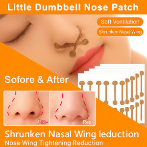 Invisible Nose Shrink Strips Self-Adhesive Orthopedic Nasal Patches  For Nose Reduction  Slimmer Nose Wings  Disposable & Elastic