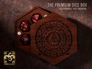 The Magic Spell Dice Box | Premium DnD Dice Box | D&D Dice Box | Dice Vault | Dice Storage Tray for MTG RPG Gaming