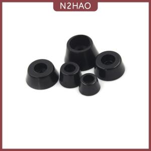 N2HAO 10PCS đen cao su vòng Tủ cụ trường hợp chân chân tròn bumpers miếng đệm