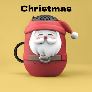 Mini Bluetooth Speaker Personalized Gift Set Kriss Kringle Speaker for Christmas boys girls children
