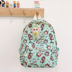 LZ59 Labubu Cartoon Primary School Student Backpack Lightweight Large Capacity Children School Bag Bags L59Z