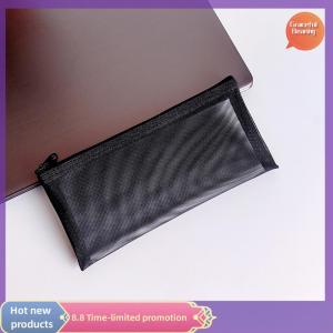 Graceful กระเป๋าใส่แปรงแต่งหน้าลิปสติกกระเป๋าใส่ดินสอตาข่ายแบบใสสำหรับนักเรียนกล่องใส่เครื่องสำอางสำหรับเดินทางสำหรับผู้หญิง