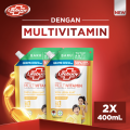 Lifebuoy Sabun Mandi Cair Lemon Fresh 400 mL x2. 