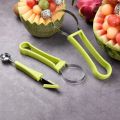 4 In 1 Watermelon Slicer Cutter Scoop Fruit Carving Cutter Fruit Platter Fruit Dig Pulp Separator Kitchen Gadgets Acces. 