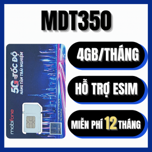SIM 5G Mobifone trọn gói 1 năm MDT250A MDT350 Data Tốc Độ Cao 4GB 1 tháng ( 48GB/năm ) . MUA 1 LẦN DÙNG CẢ NĂM . FREESHIP - CHƯA KÍCH HOẠT.