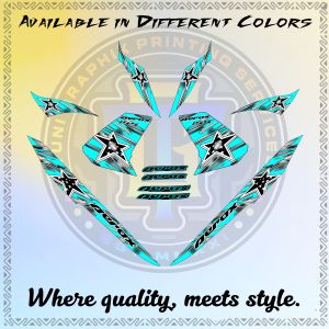 YAMAHA AEROX V1 RISING STAR INDO DECALS - PREMIUM LAMINATED STICKER