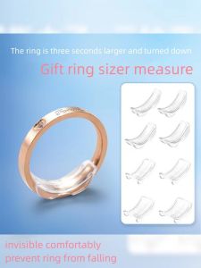 8 Piece Set ring size adjuster tightener guard ring adjuster invisible stopper transparent