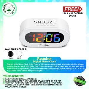 Reacher Digital Alarm Clock