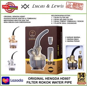 PIPE HOLDER PIPA FILTER AIR SARINGAN ASAP DENGAN SELANG HD807 UNTUK TEMBAKAU DAN UKURNA 8MM