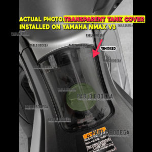 Yamaha NMAX V3 Transparent Tank Cover Clear / Smoked Thick Type Plug and Play No Fade BojGarageMotorShop