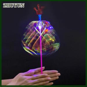 ZHUYUN Halloween Rainbow Magic Stick Wand LED Bubble Colorful Luminous Toy Flashing Wand Stick Toy Kids Toys New Year Xmas Party Favors