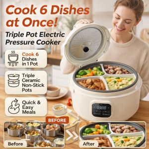 Korean ceramic pot liner four compartment rice cooker