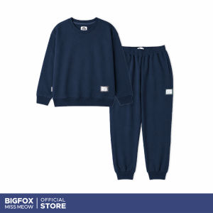 Bộ Quần Áo Nỉ Bé Trai Bigfox 9-15 Tuổi N26 Bộ Đồ Thu Đông Dài Tay Style Thể Thao Size Đại 30-55kg