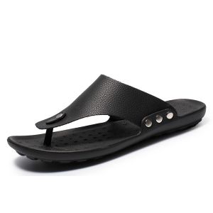 MenS Shoes New Spring And Summer Indoor And Outdoor Beach Shoes Korean Style Trendy Fashion Flip-Flops