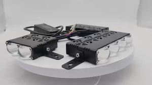 [IQCE] Car hidden grille lightoff-road cannon losslessly installed external spotlight