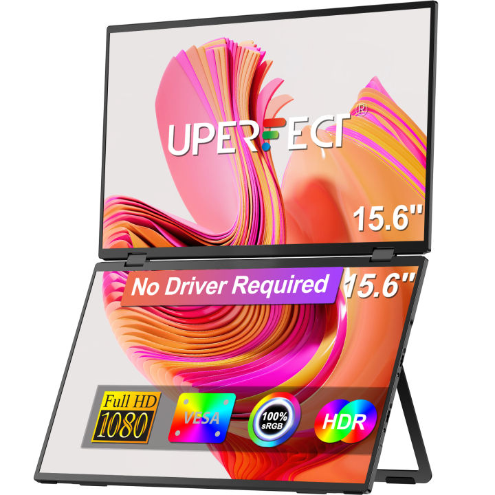[การจัดส่งในพื้นที่]UPERFECT15.6- Folding Monitor Dual Portable Display ...