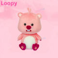 Korean toon Pororo Little Penguin Pink Beaver Loopy Teddy Bear Dressing Show Keychain Plush Pendant Birthday Gift Stuffed Plushie Doll. 