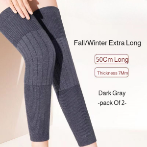 Warm knee pads plus thickened leg protection sets