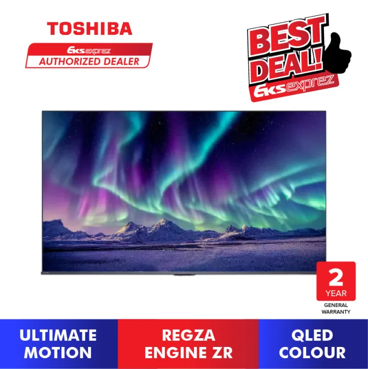 TOSHIBA 4K Smart QLED AI TV 55" 65" 75" Quantum Dot E450RP Dolby Atmos / AI 4K Upscaling 55E450RP / 65E450RP / 75E450RP