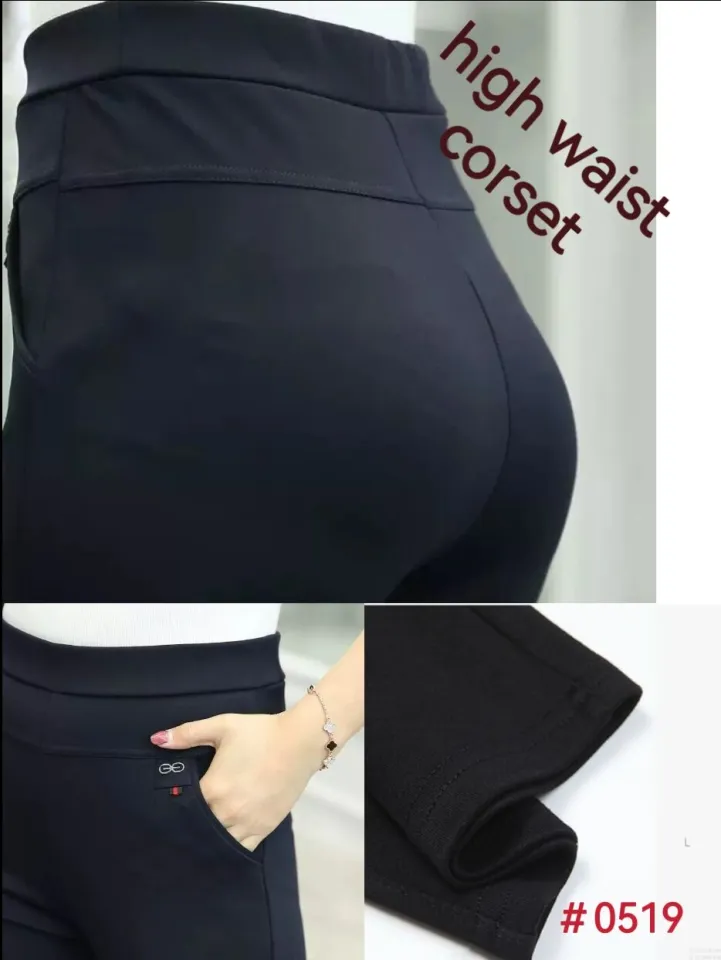 High waist black pants for womens