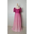 MODERN FILIPINIANA OMBRE DRESS. 