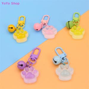 💕 YoYo Shop 💕 Creative Luminous 3D Cat Paw Pendant Keychain Cute Cartoon Cat Paw Keyring Exquisite Handbag Decoration Accessories Gifts