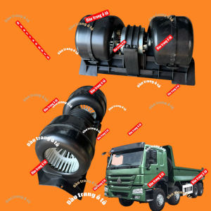Quạt dàn lạnh Howo 371 AZ16300840014 quạt tản nhiệt làm mát điều hoà xe ô tô hổ vồ