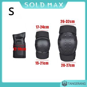 6 Pcs/Set Pelindung Lutut Deker Skateboard Inline Skate Knee Pad Protector Sepatu Roda Universal