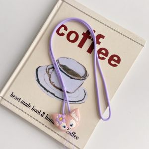 CrashStar Cartoon Long Lanyard Mobile Phone Anti-Lost Strap Silicone Cute Phone Chain Pendant Universal Cell Phone Chain Neck Rope Fashion Accessories Top Seller