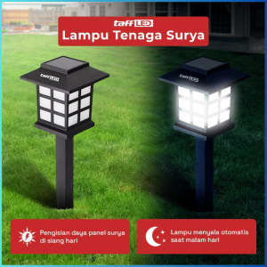 JAYA Lampu Taman hias Solar Tancap LED Cool White Solar LED Tenaga Matahari LED Cool White Solar