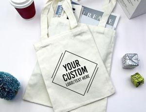 Customized canvas bag with logo/text/customized canvas market bag/wedding logo tote bags/shopping bags/custom gift bags