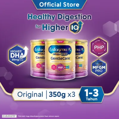 [Paket isi 3] Enfagrow A+ Gentle Care Susu Formula Anak Untuk Gangguan Pencernaan 350gr