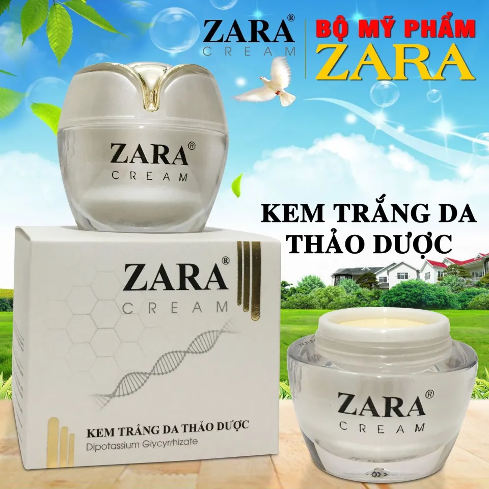 Kem Dưỡng da ZARA 12g đủ loại Dưỡng trắng da thảo dược Nám sạm