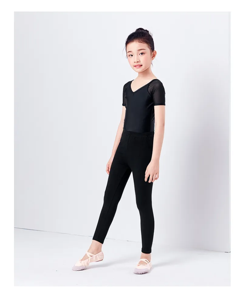 Lolanta Kids Toddler Girls Black Ballet Dance Tights Footed Ultra