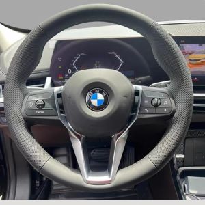 Kaly For BMW X1 X2 U10 U11 i5 2023 2024 Hand Stitched black brown Genuine Leather Car Steering Wheel Cover T2Y7B
