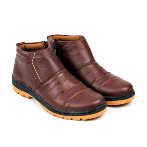 Sepatu Boot Pria Casual Kulit Sapi Working B-14 / Sepatu Pria Keren