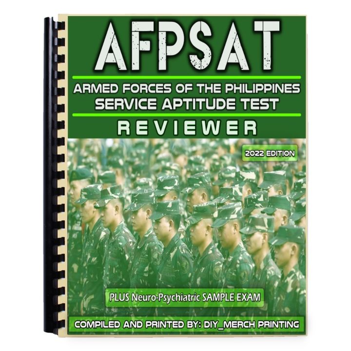 AFPSAT (Armed Forces Of The Philippines Service Aptitude Test) REVIEWER ...