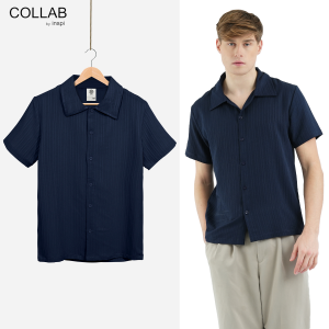 COLLAB by Inspi Premium Textured Polo For Men with Buttons Casual Formal Korean Plain Tops For Women Collection Menswear Shortsleeves Polo
