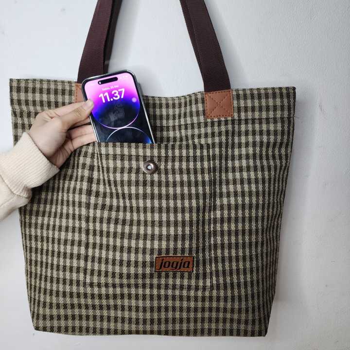 IVLOVE Tas Wanita Jogja SlinBag Kanvas Premium Motif Lucu Tote