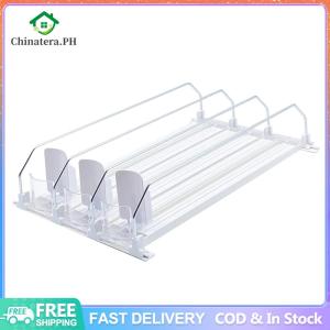[Fast Delivery] Soda Can Dispenser for RefrigeratorSelf-Pushing Drink Organizer for Fridge Width Adjustable Fridge Organization Beer Pop Can Water Bottle Drink Dispenser for Fridge