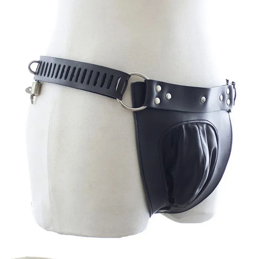 PDEKDBF〗Leather Chastity Belt,Strapon Harness Underwear,Strap-on Plug Butt  Panties,Sex Toys For Women Men | Lazada