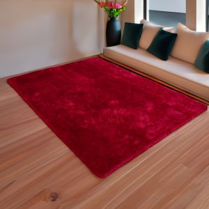 Karpet Bulu Rasfur nyaman 120x100x2.5cm polyfoam non anti slip.