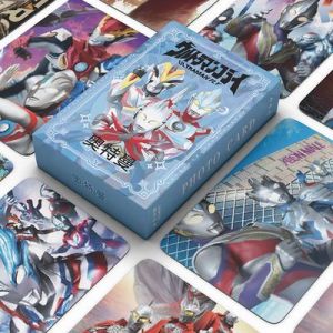 50 Loveoff Ultraman three-inch laser cards the same flash card of the same style boxed LOMO postcards.