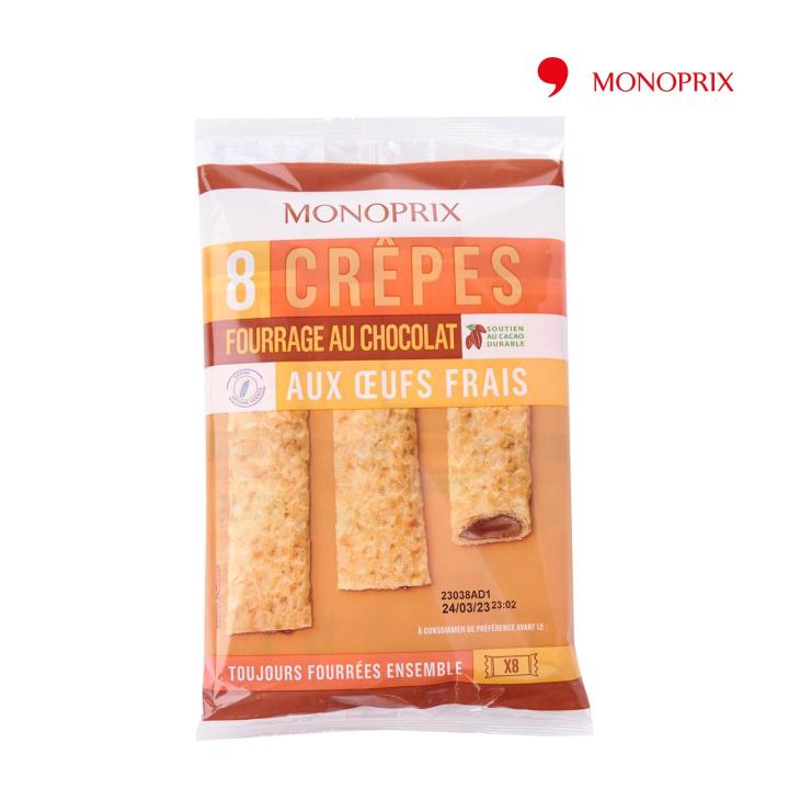 Monoprix Chocolate Filled Crepes 240G Lazada Singapore