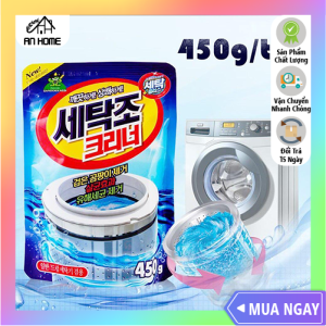 Bột Tẩy Lồng Máy Giặt Vệ Sinh Máy Giặt Hàn Quốc Loại 450g Bột Tẩy Lồng Máy Giặt Khử Khuẩn Khử Mùi An Toàn Cho Gia Đình