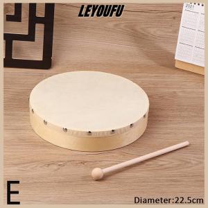 LEYOUFU Frame Drums 4 6 7 8 9 10 Inch Hand Drum Wood Drum With Drum Stick Set Musical Game Kids Educational Toy Percussion Instrument