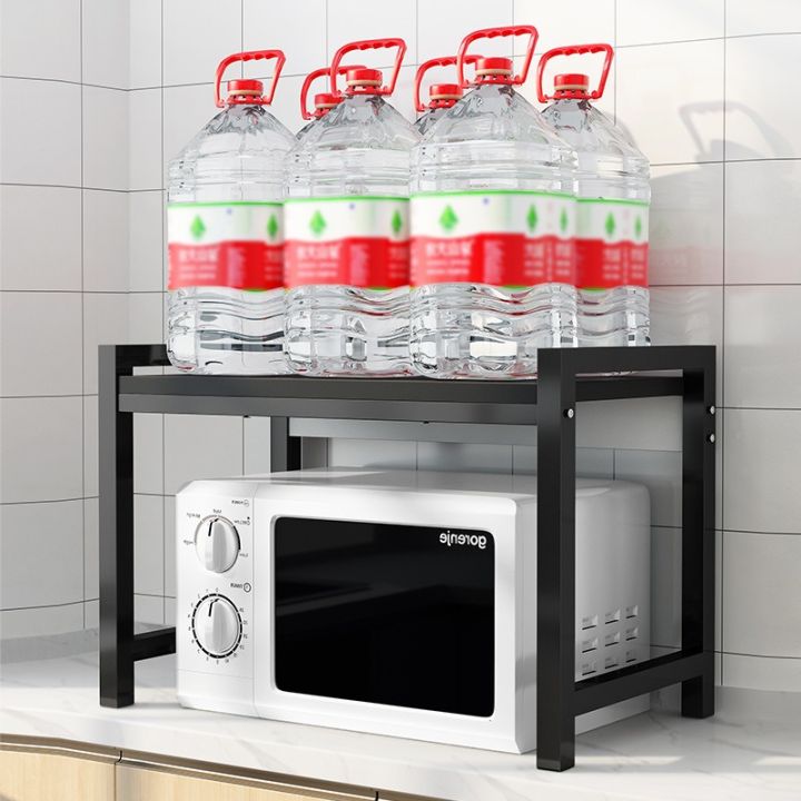 Microwave oven bracket kitchen countertop shelf multi-functional rice ...