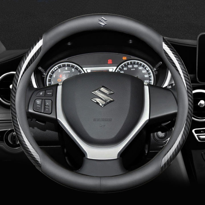 New Style Cowhide Leather steering wheel cover for Suzuki SWIFT CIAZ